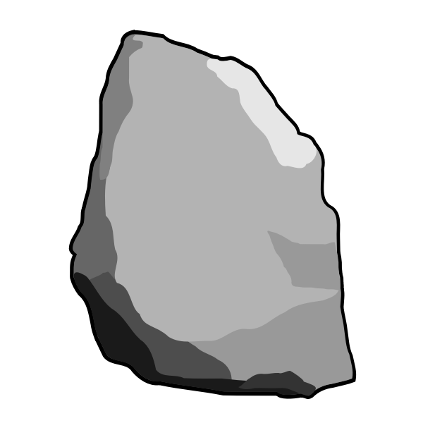 a rock